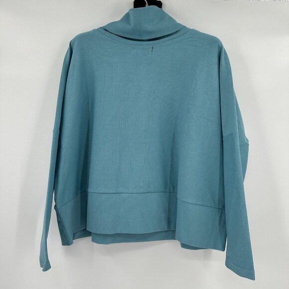 Tuckernuck Bright Blue Rollins Funnel Neck Pullover Sweatshirt Pullover Top XS - Picture 7 of 7